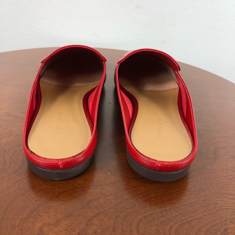Everlane The Day Loafer Mule In Red Size 7.5 - Picture 7 of 13